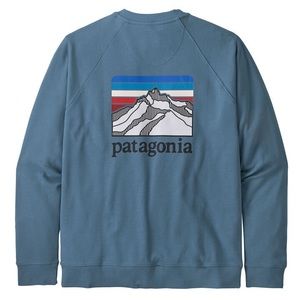 Men’s Blue Patagonia Organic Cotton Crew Sweatshirt in Size Large